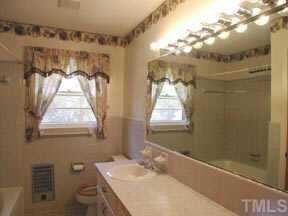 2nd bath with ceramic tile and huge vanity. Other