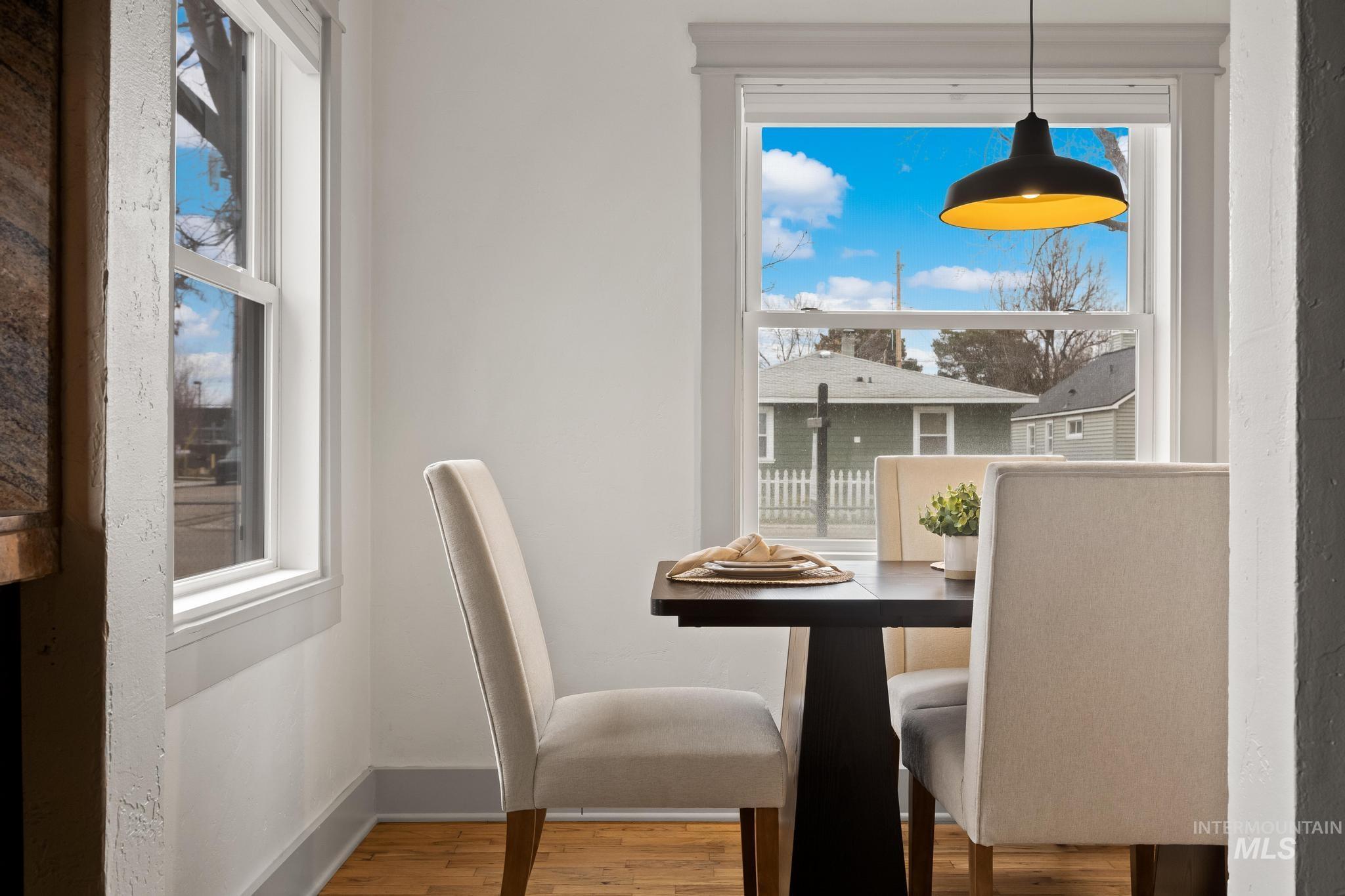 1019 North 30th Street Boise, ID 83702 - Photo 9 of 26 Dining space with light wood finished floors and healthy amount of natural light