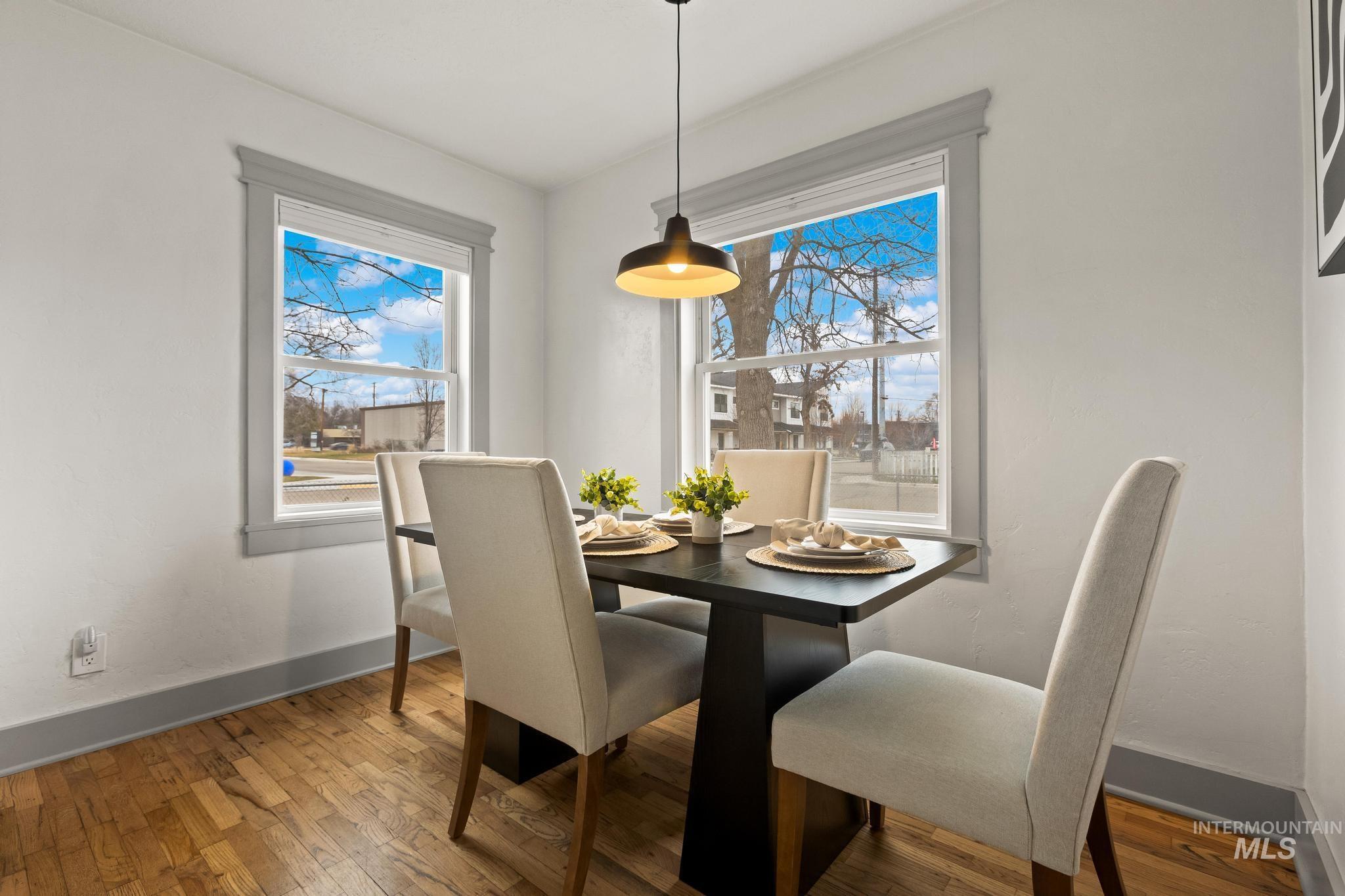 1019 North 30th Street Boise, ID 83702 - Photo 10 of 26 Dining space with wood-type flooring