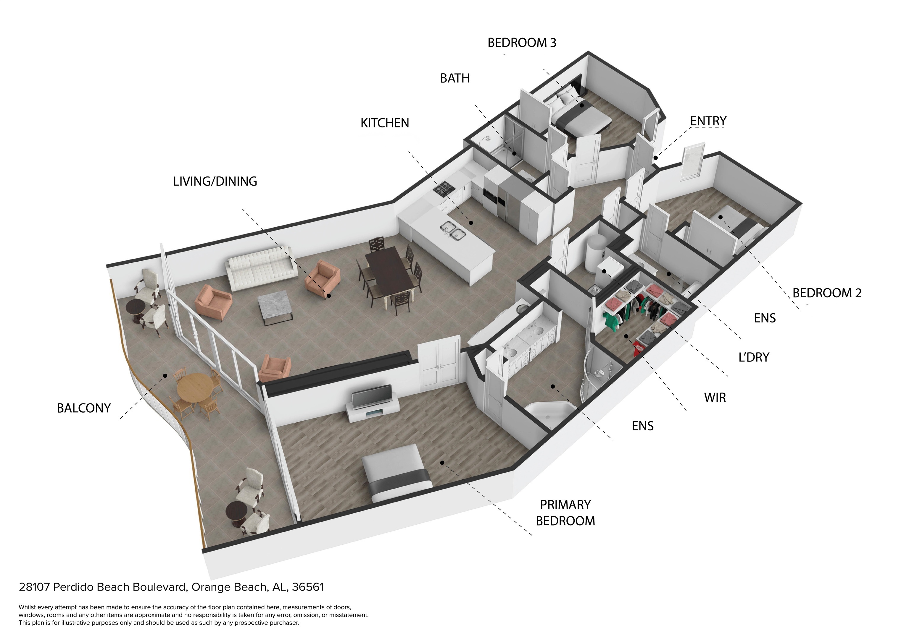 28107 Perdido Beach Boulevard, Unit D714 Orange Beach, AL 36561 - Photo 88 of 88 Floor plan