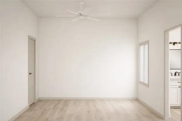 a view of an empty room