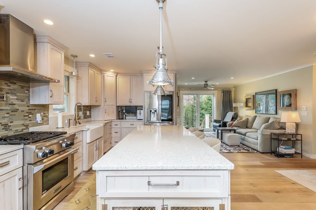40 Dexter Road Marion, MA 02738 - Photo 8 of 27 a large kitchen with stainless steel appliances