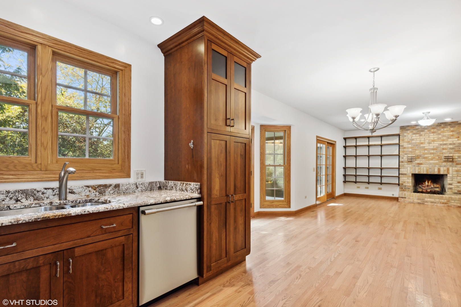 430 Long Hill Road Gurnee, IL 60031 - Photo 7 of 27 a view of kitchen with granite countertop cabinets and window