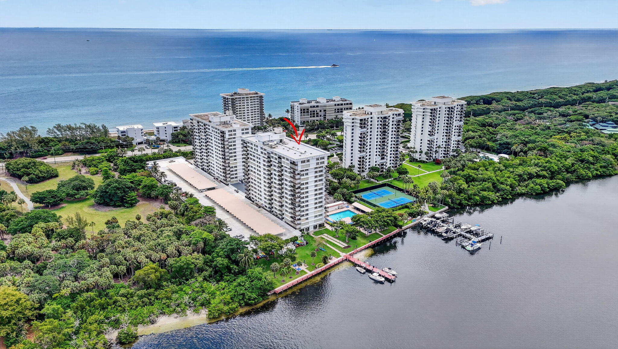 2121 North Ocean Boulevard, Unit 705W Boca Raton, FL 33431 - Photo 35 of 51 Aerial