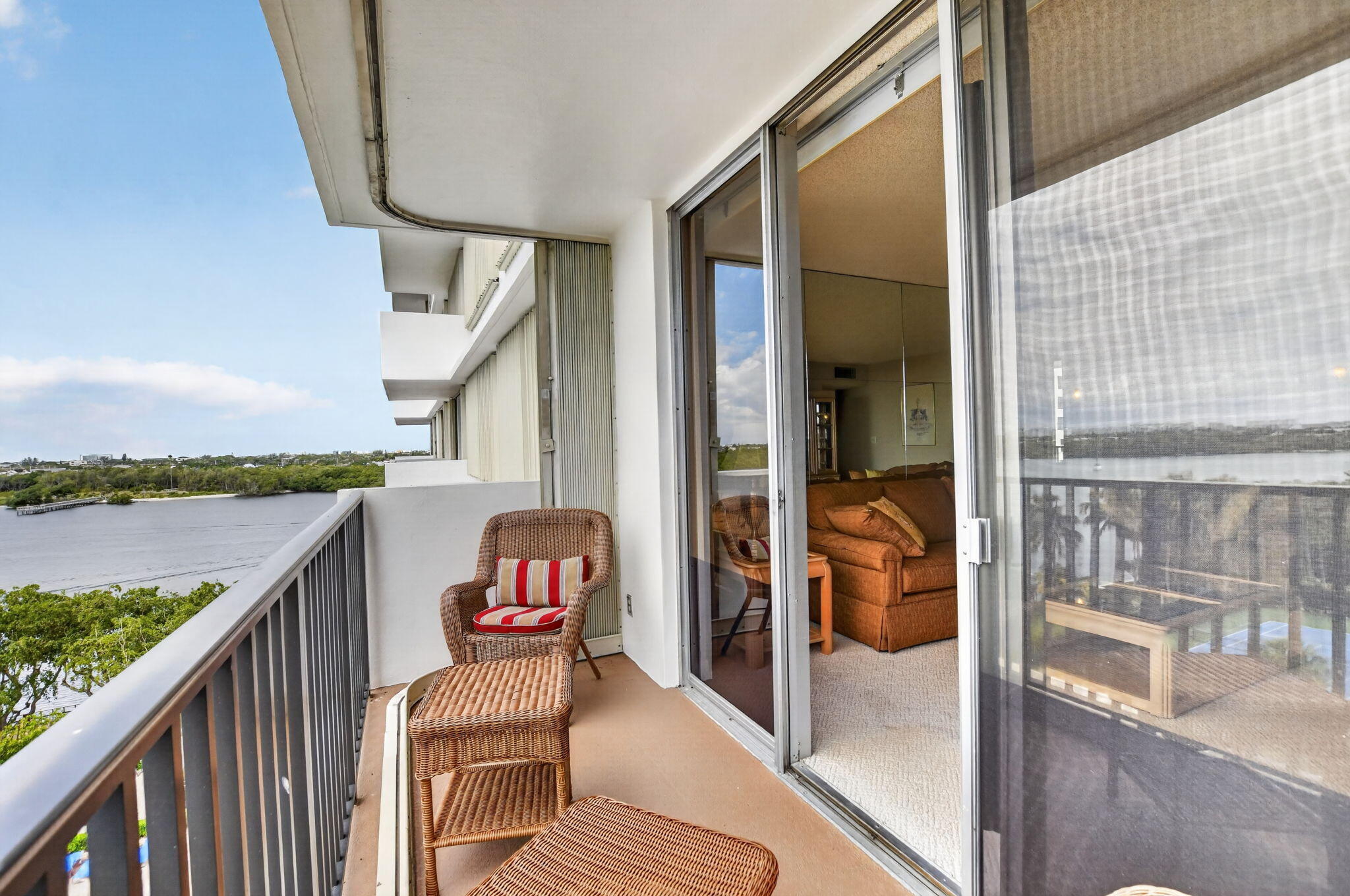 2121 North Ocean Boulevard, Unit 705W Boca Raton, FL 33431 - Photo 4 of 51 Intracoastal Balcony View