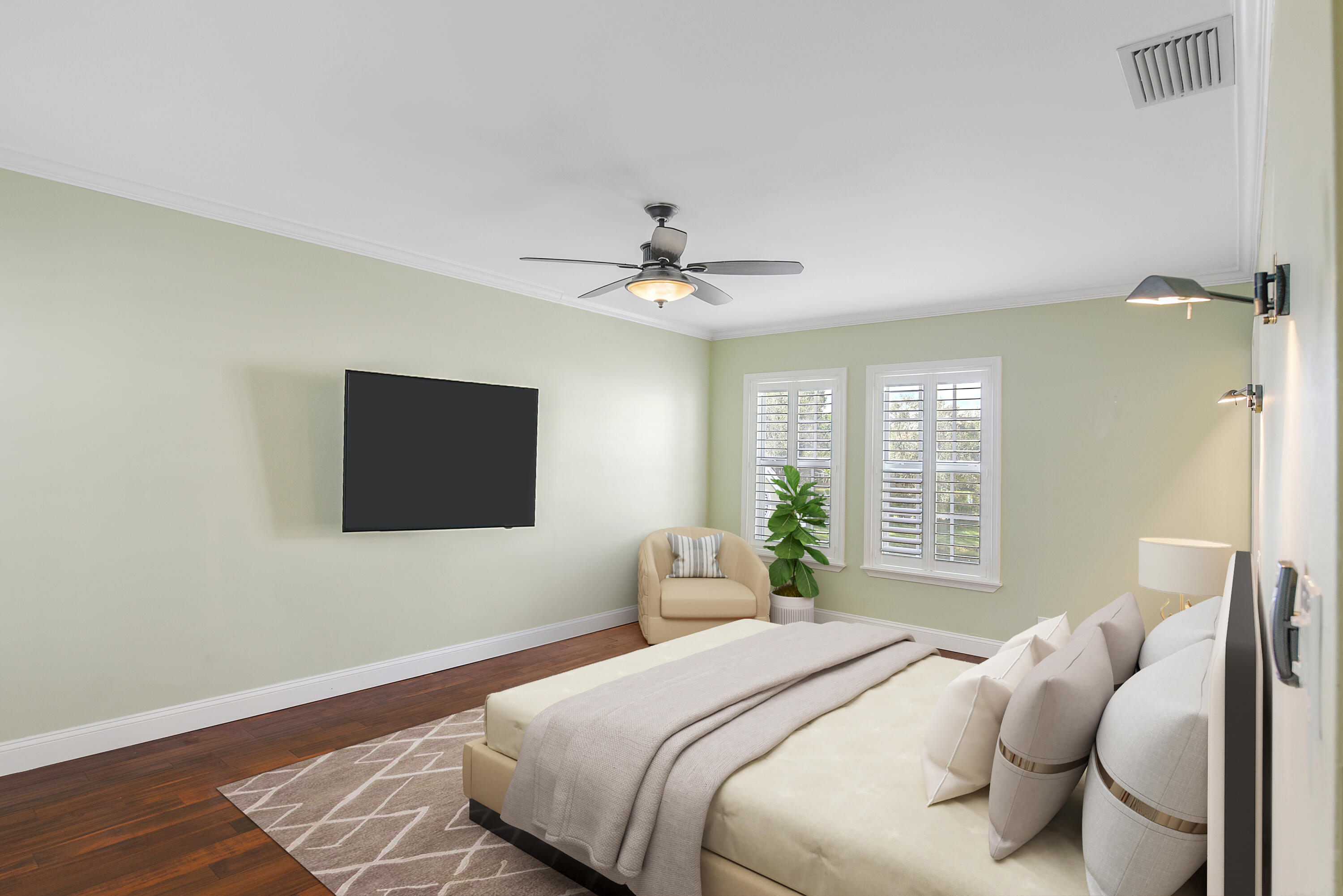 23325 Drayton Drive Boca Raton, FL 33433 - Photo 23 of 44 a bedroom with a bed and a flat screen tv