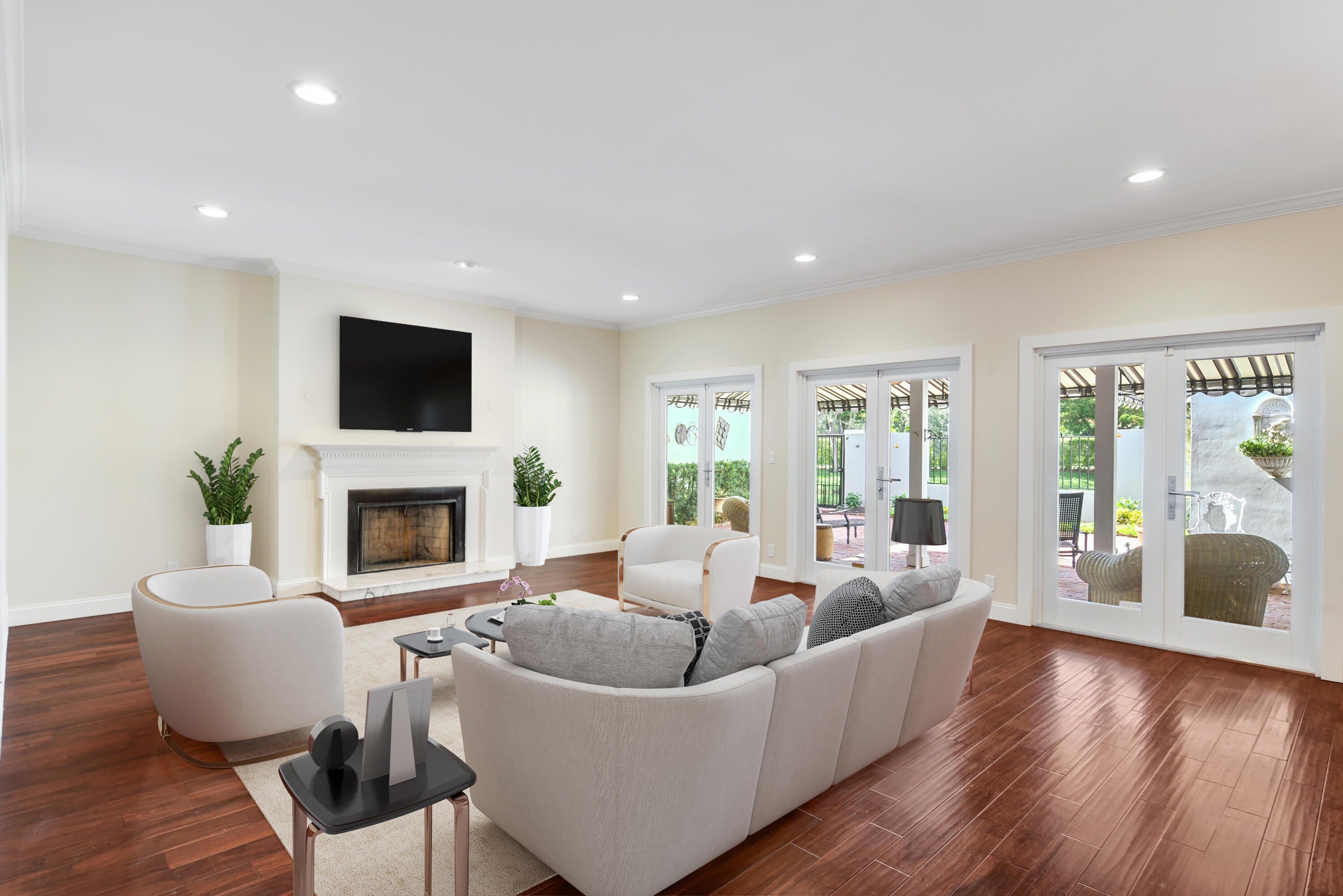 23325 Drayton Drive Boca Raton, FL 33433 - Photo 5 of 44 a living room with furniture fireplace and a large window