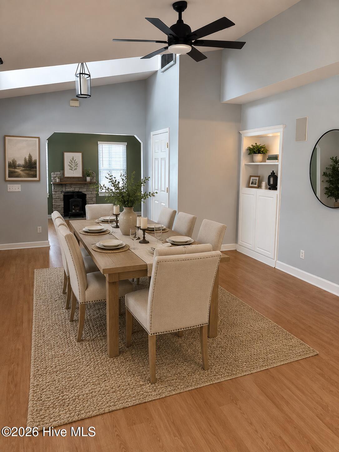 477 Harkers Island Road Beaufort, NC 28516 - Photo 8 of 38 Virtually staged Dining Room showcasing the flexible area