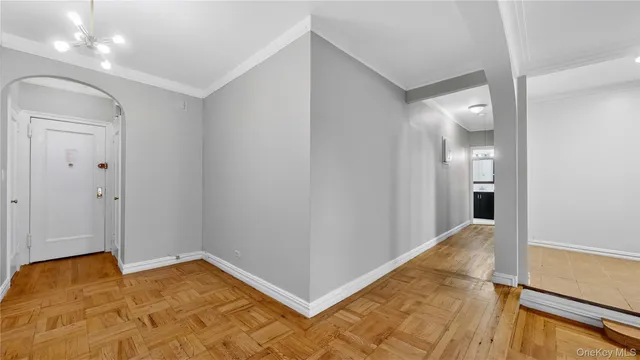 a view of hallway with stairs