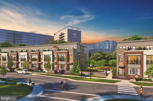 a view of a building with a yard