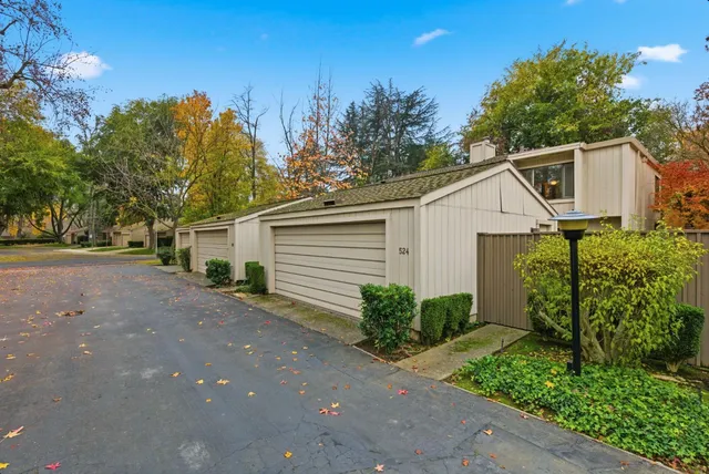 a view of a back yard of the house