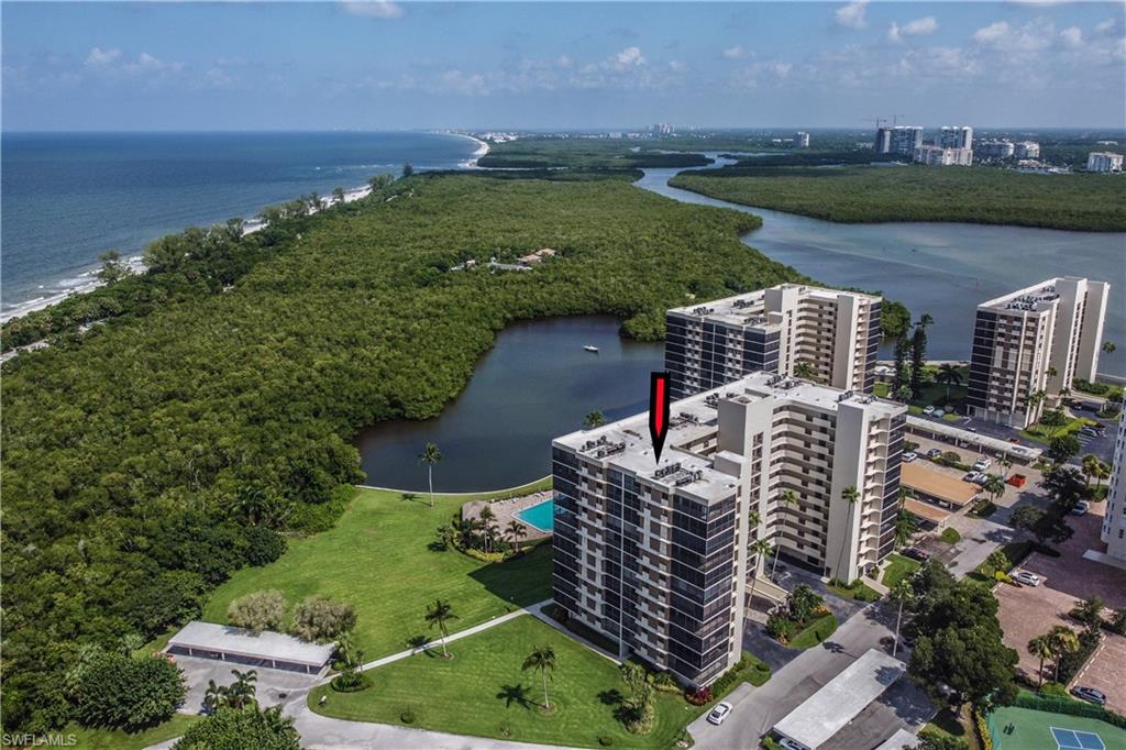 11 Bluebill Avenue, Unit 1101 Naples, FL 34108 - Photo 1 of 40 an aerial view of houses with outdoor space and lake view