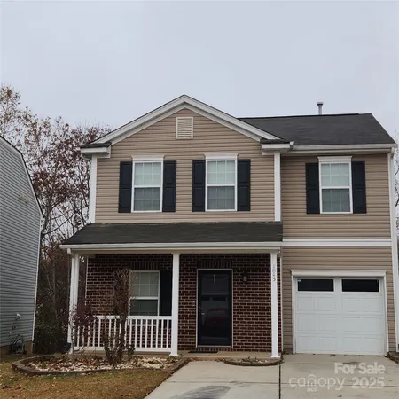 a front view of a house
