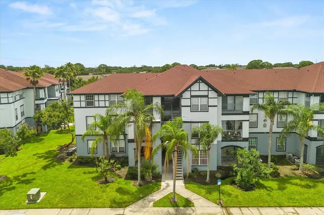 a house view with a garden space