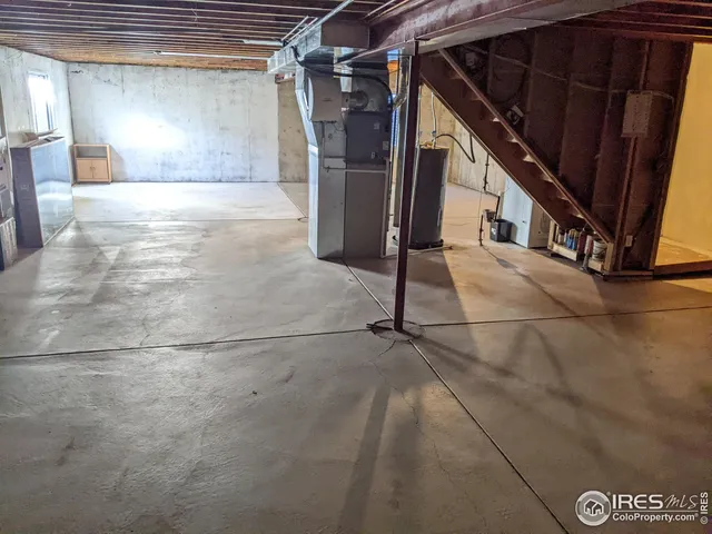 a view of a storage room