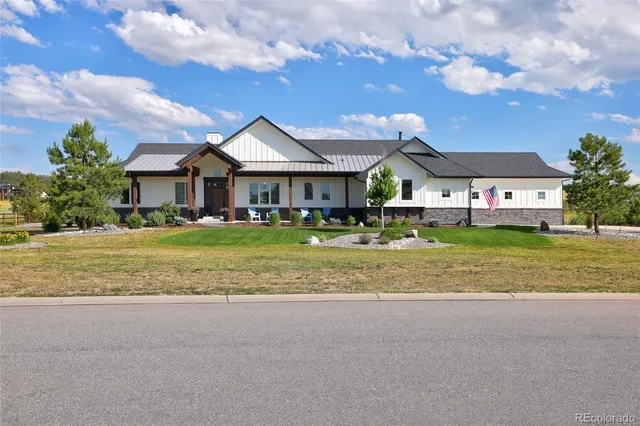 a view of house with outdoor space and swimming pool