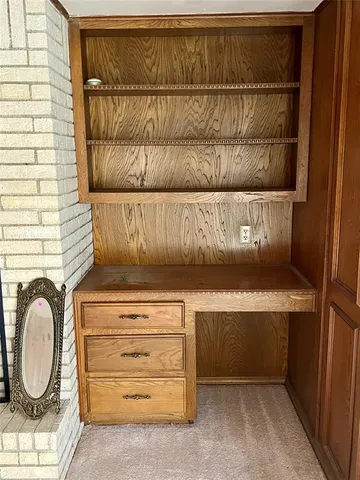 a view of storage and utility room