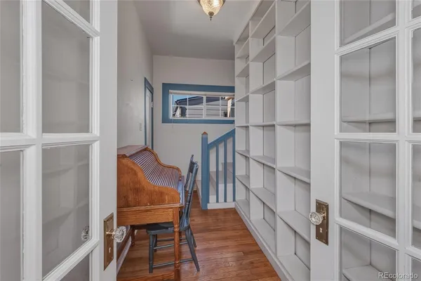 a view of entryway with stairs