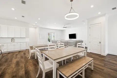 a view of a house with entertaining space