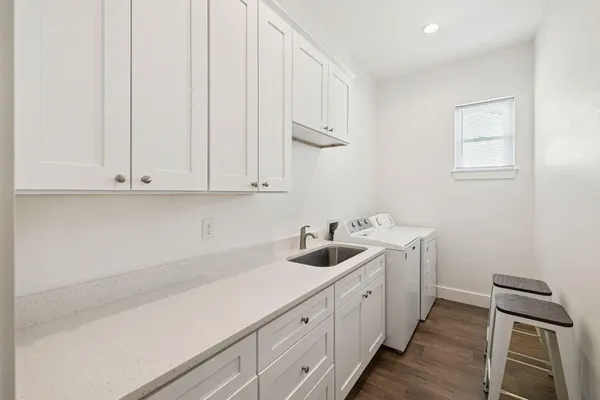 a bed room with a bed and a window