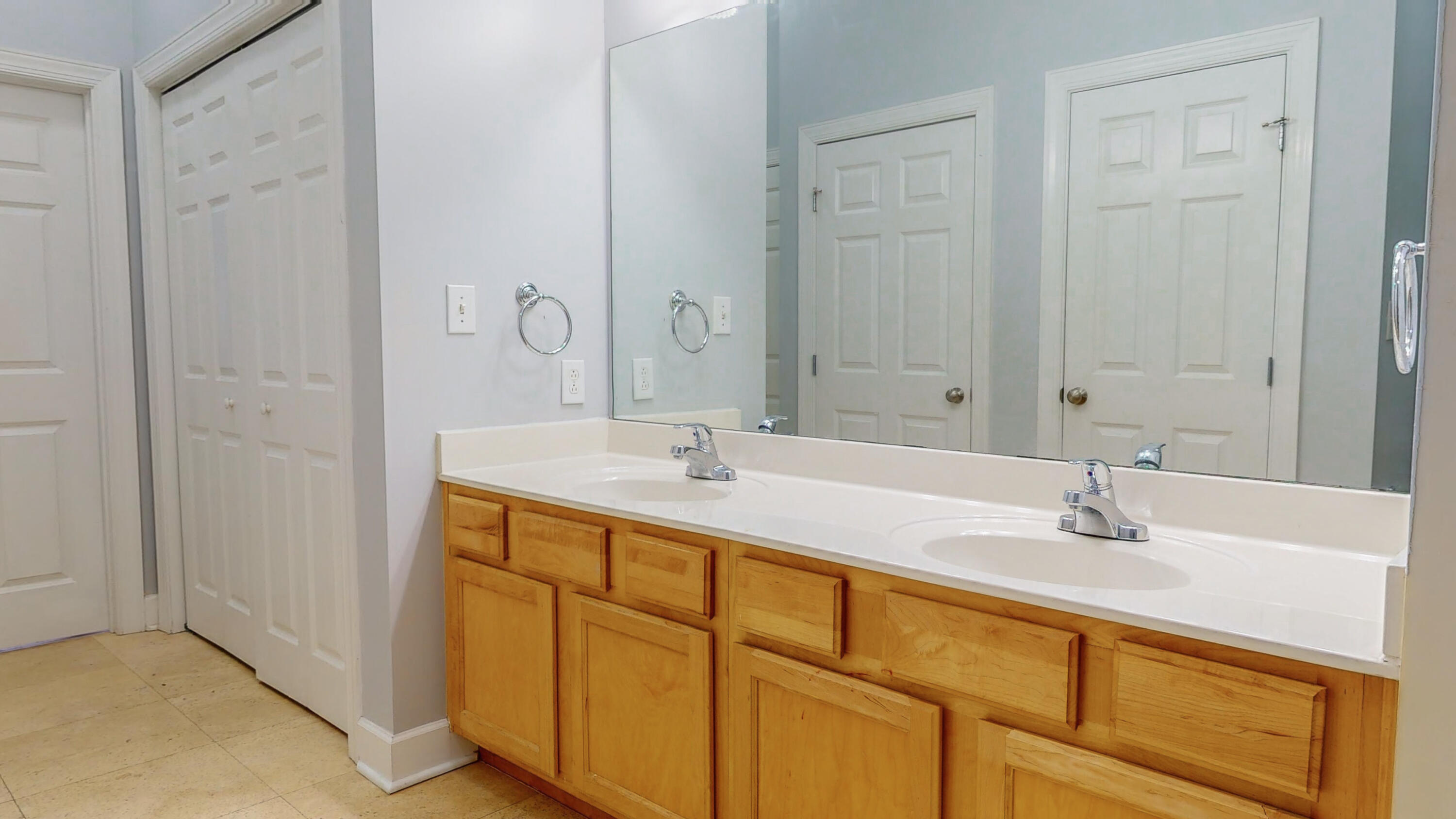 231 Somerset Bridge Road, Unit 1408 Santa Rosa Beach, FL 32459 - Photo 20 of 25 a bathroom with double sink and a mirror