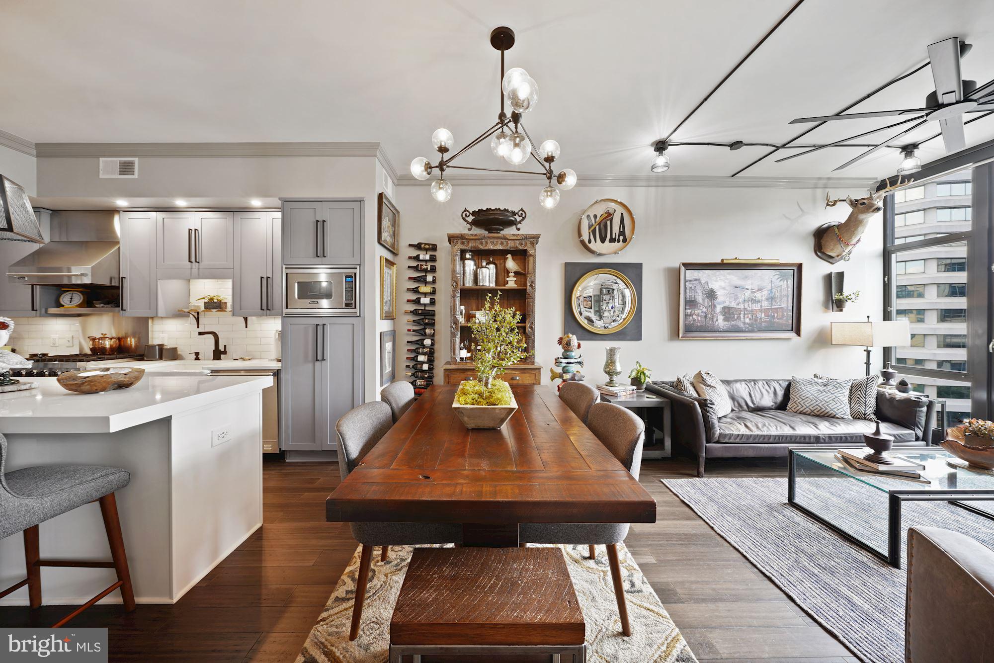 4301 Military Road Northwest, Unit 611 Washington, DC 20015 - Photo 12 of 45 Kitchen, Dining Room & Living Room