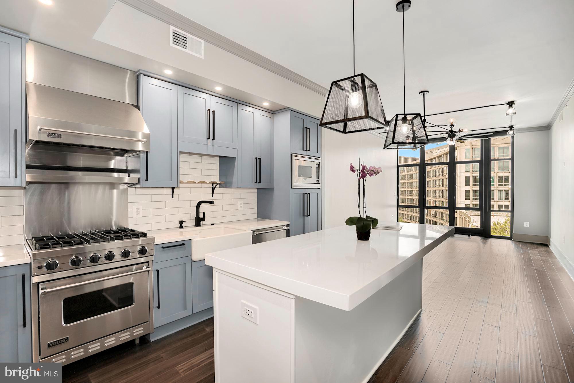 4301 Military Road Northwest, Unit 611 Washington, DC 20015 - Photo 10 of 45 Kitchen looking dining and living space