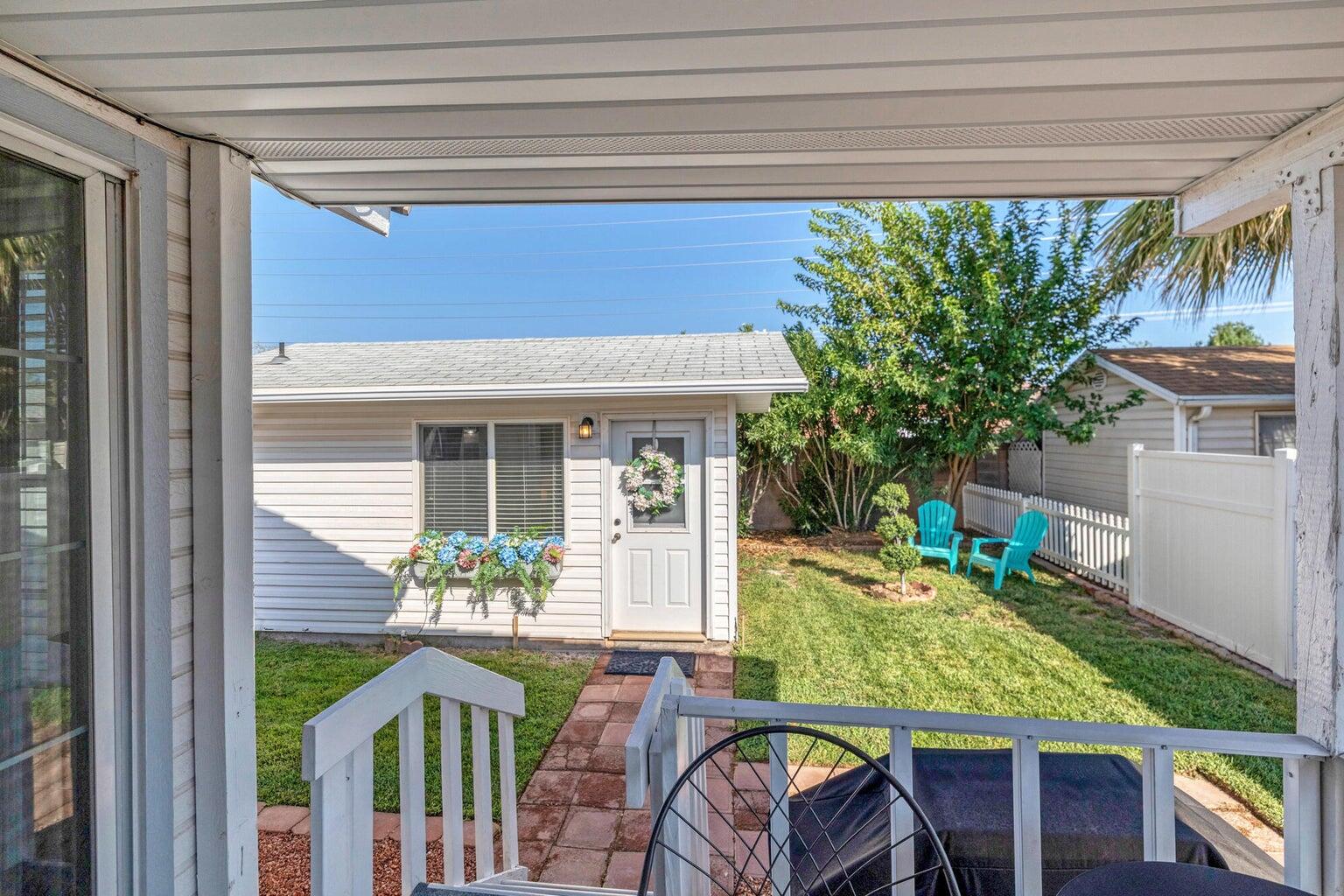 2990 East Riverside Drive, Unit 173 St. George, UT 84790 - Photo 20 of 39 View of casita from covered patio