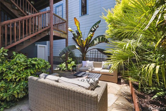 a view of a house with a patio