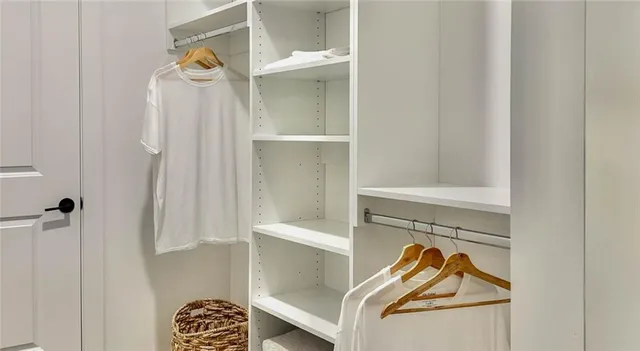 a view of walk in closet