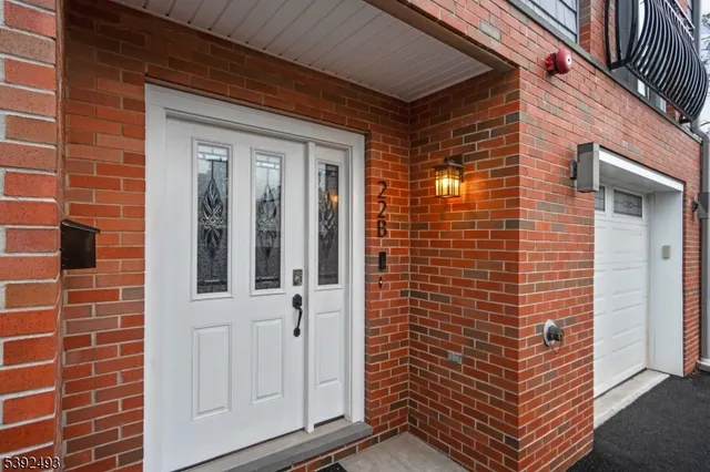 a view of front door of house