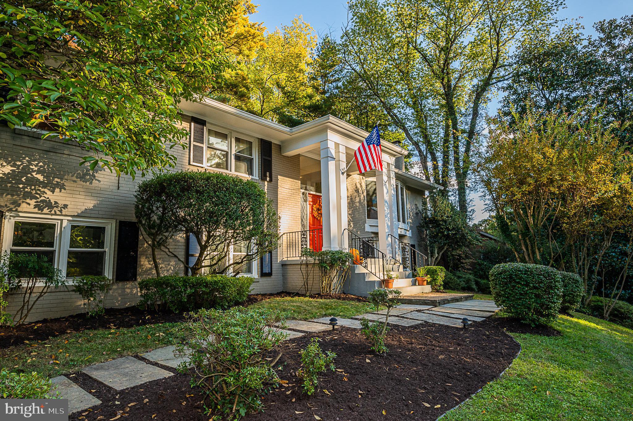 3675 Military Road Arlington, VA 22207 - Photo 2 of 40 Slate Stepping Stone Walkway and Night Lighting