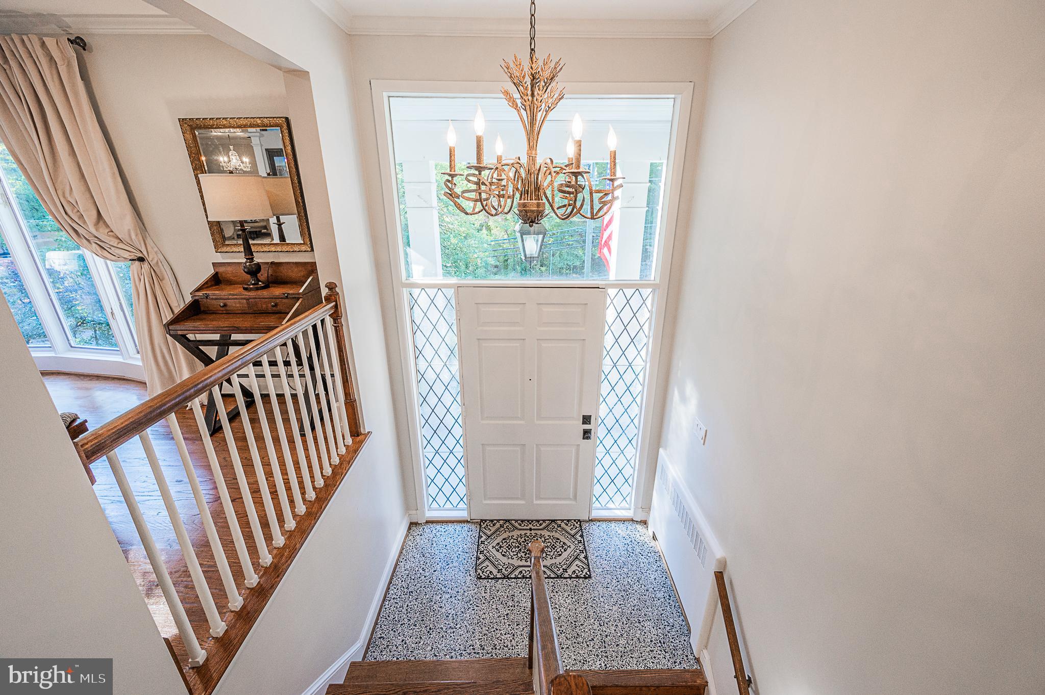 3675 Military Road Arlington, VA 22207 - Photo 3 of 40 Oversized Ceilings and Window in Foyer