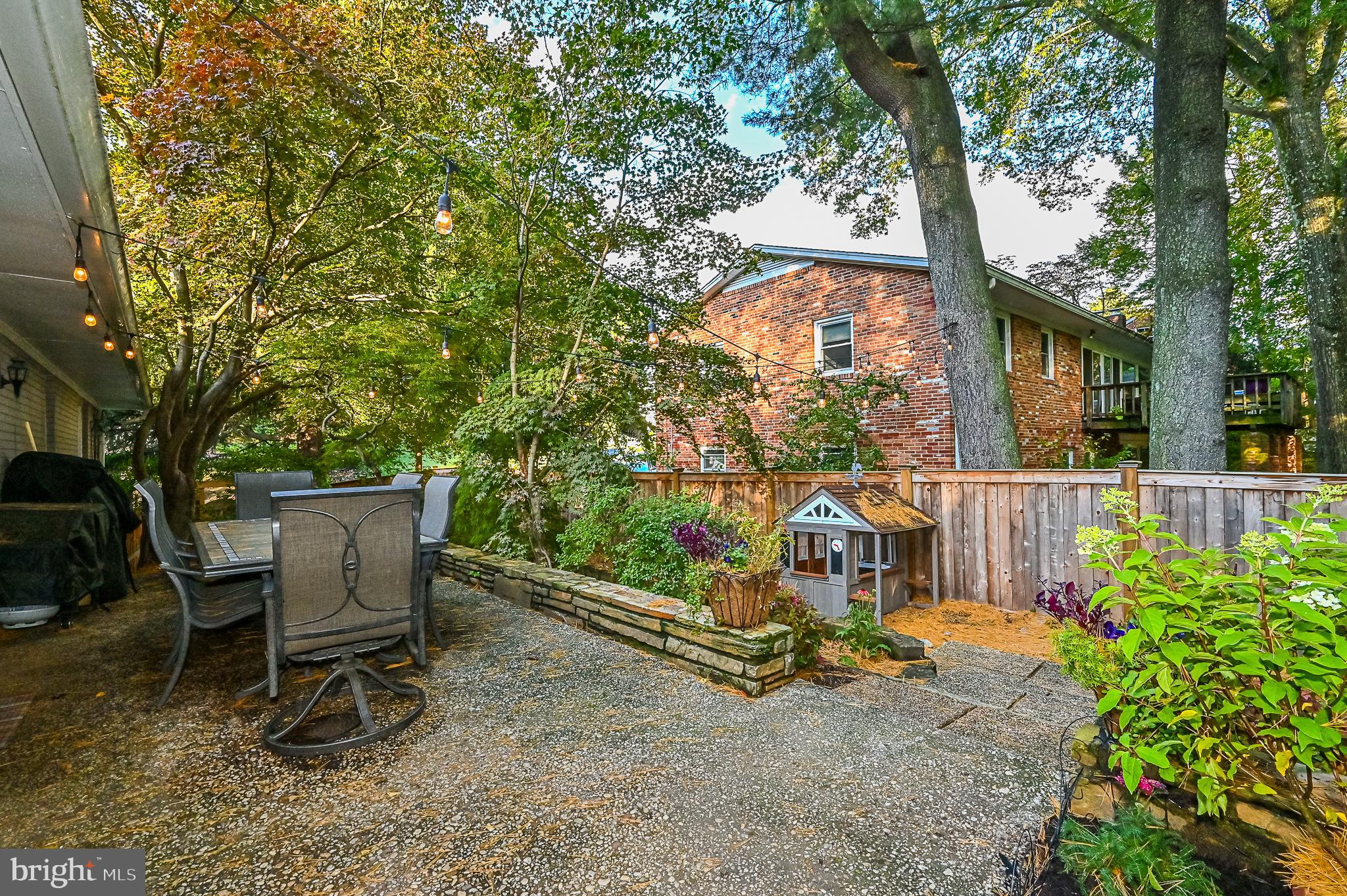 3675 Military Road Arlington, VA 22207 - Photo 35 of 40 Aggregate Patio Overlooking Rear Yard