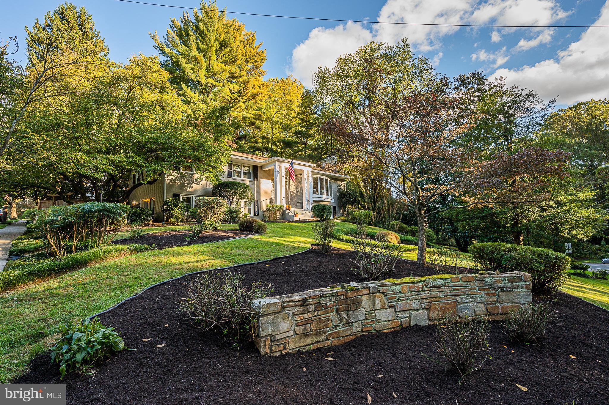 3675 Military Road Arlington, VA 22207 - Photo 40 of 40 Stone Hardscape in Front Yard of Stately Home