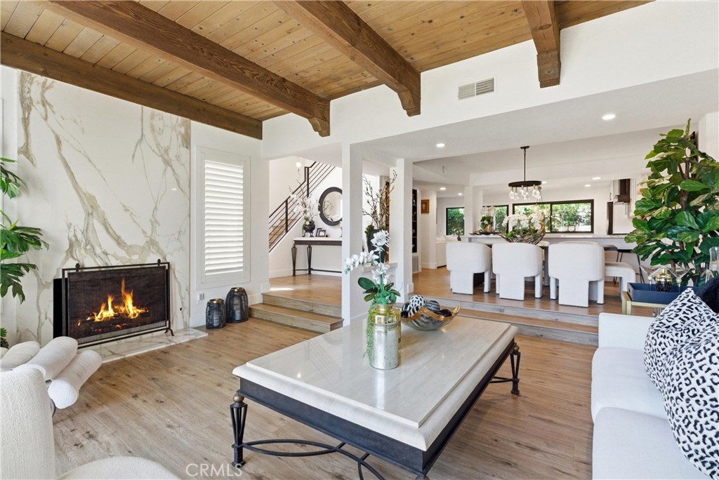 23281 Atlantis Way Dana Point, CA 92629 - Photo 10 of 81 a living room with furniture and a fireplace