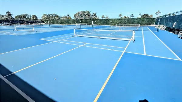 a view of a lake with a mountain in the background