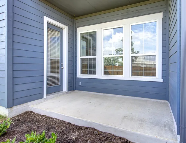 a view of front door of house