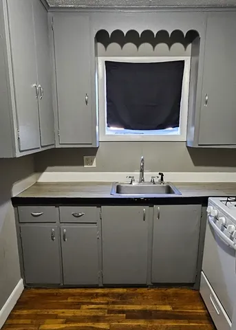 a utility room with washer and dryer