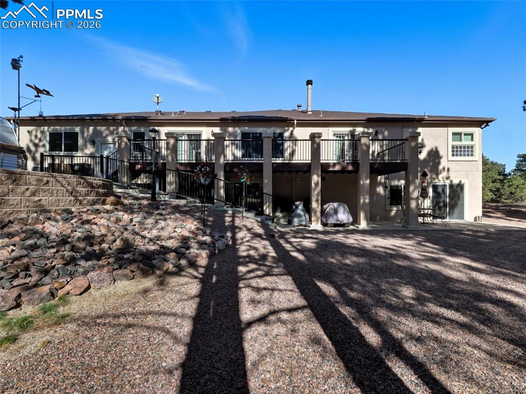 12855 Murphy Road Elbert, CO 80106 - Photo 40 of 50 a view of a porch