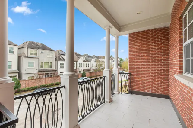 a front view of a building