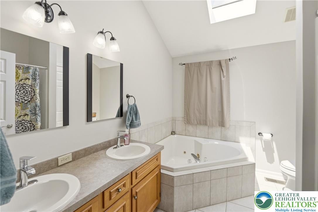 4095 Ross Road Bethlehem, PA 18020 - Photo 20 of 48 Primary Bathroom with Skylight