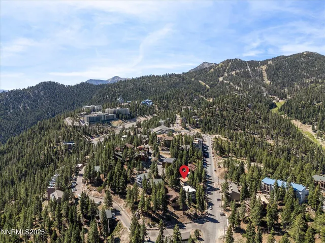 a view of city and mountain