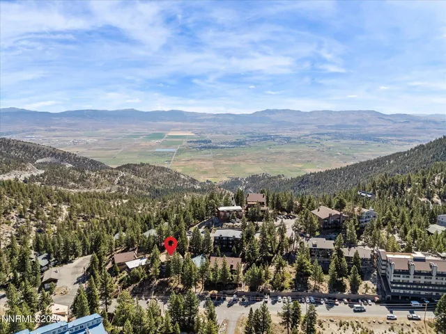 a view of city and mountain