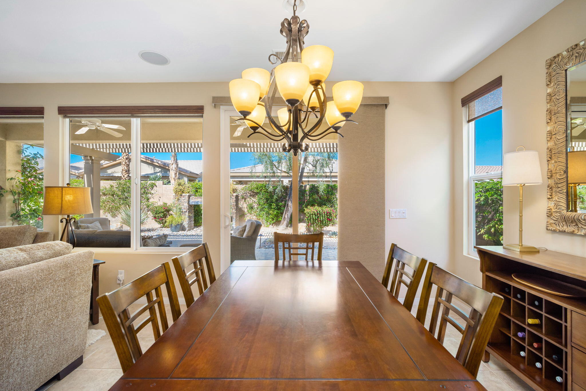 81820 Rustic Canyon Drive La Quinta, CA 92253 - Photo 13 of 85 a living room with furniture and a large window
