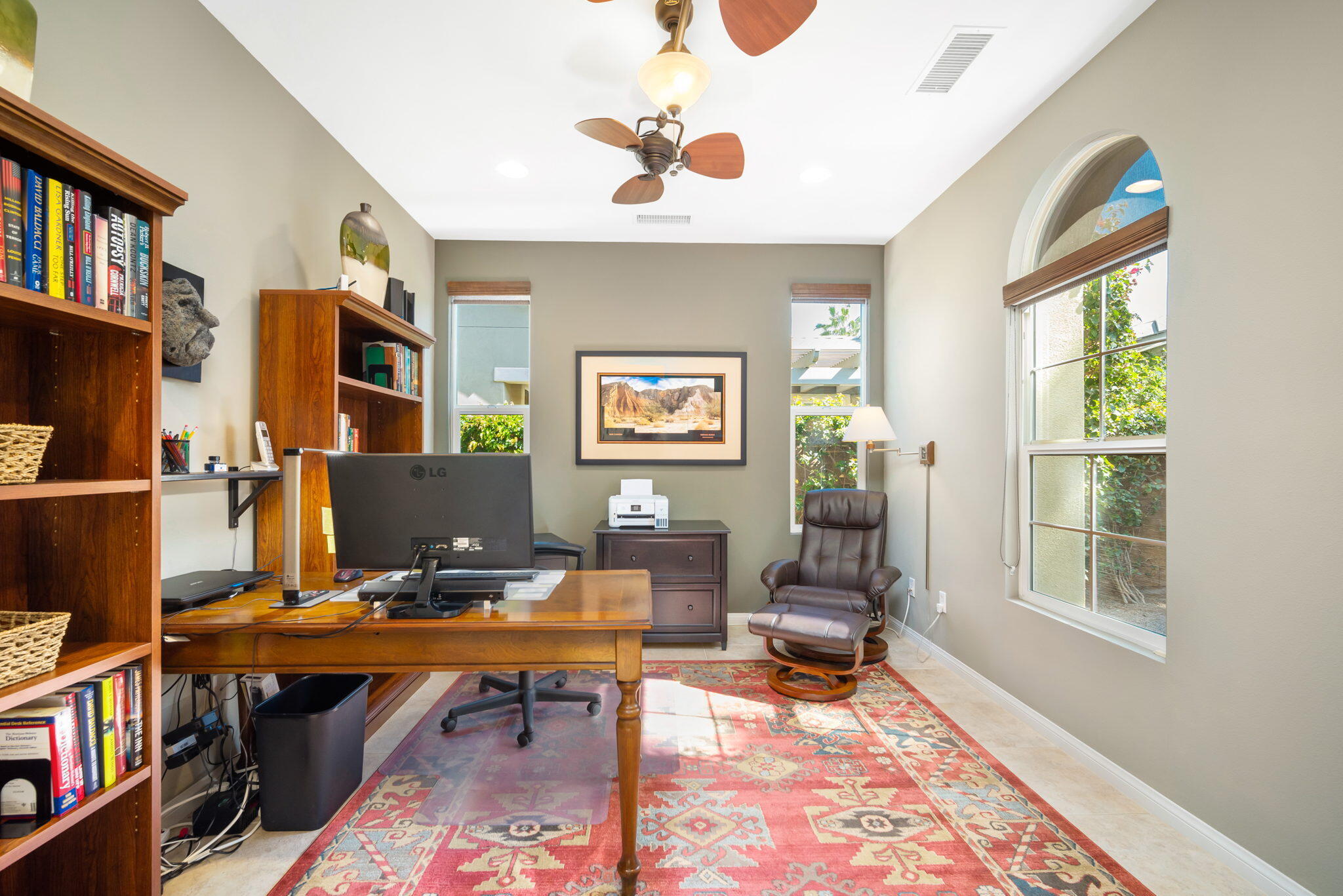81820 Rustic Canyon Drive La Quinta, CA 92253 - Photo 26 of 85 a view of a workspace with furniture and a window