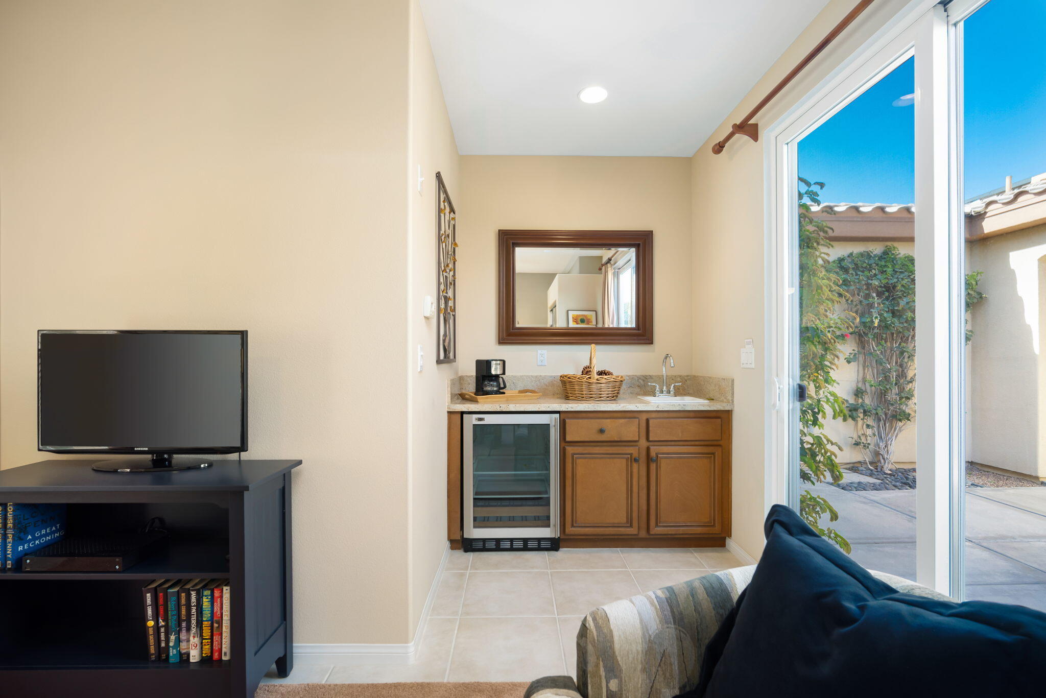 81820 Rustic Canyon Drive La Quinta, CA 92253 - Photo 30 of 85 a living room with furniture and a flat screen tv