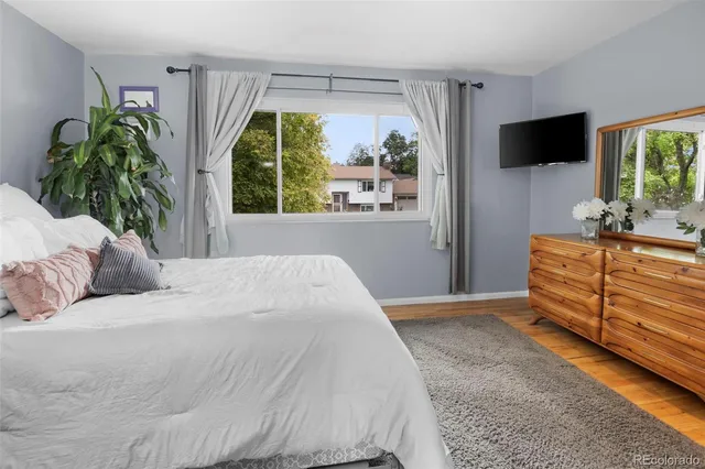 a workspace with furniture and a window