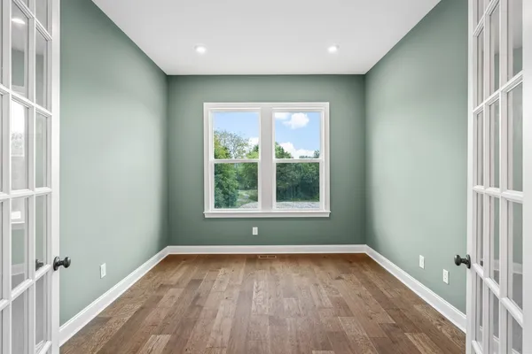 a view of livingroom with furniture and wooden floor