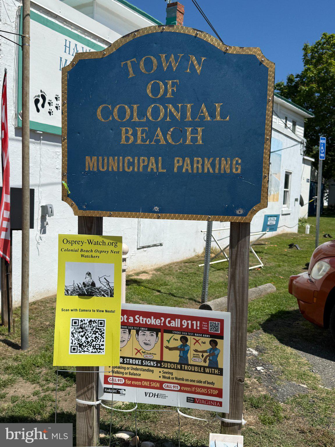 32 Placid Road Colonial Beach, VA 22443 - Photo 58 of 80 Colonial Beach Municipal Parking Sign
